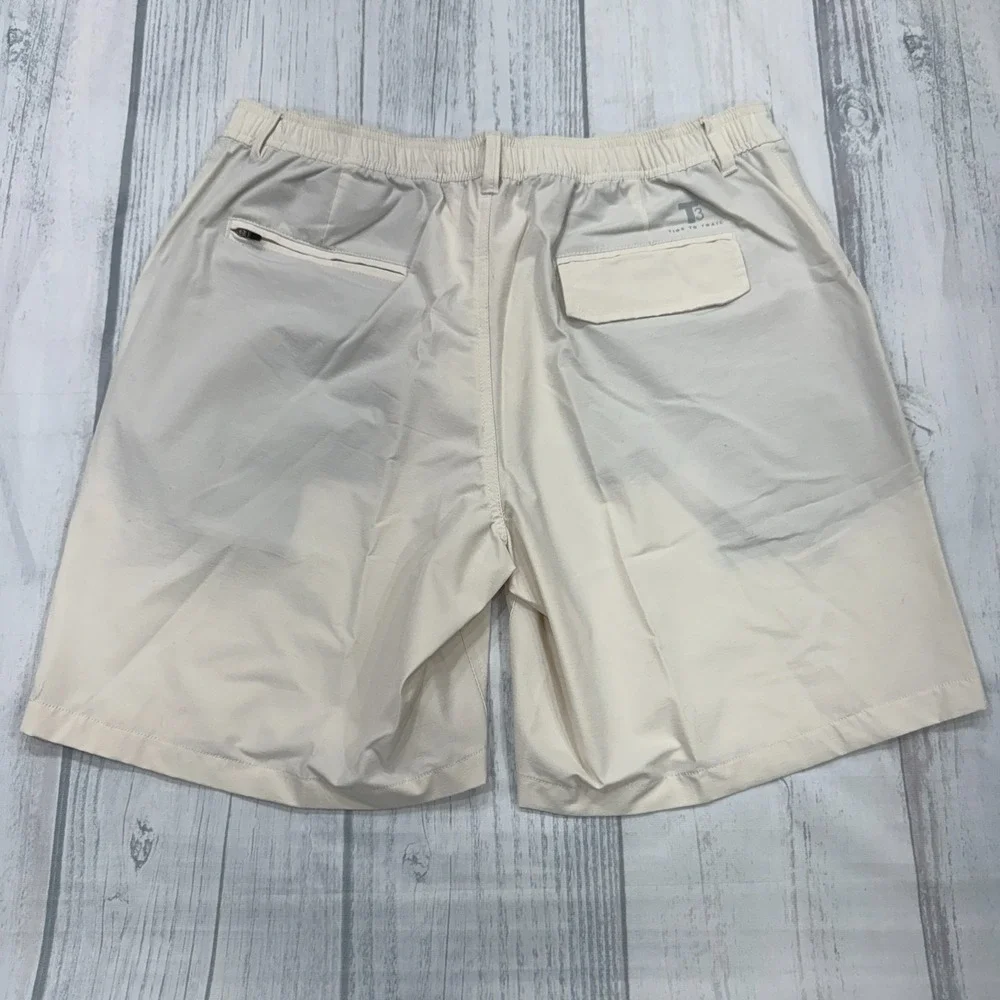 NWT Southern Tide T3‎ Shorts XL Beige Stone Tide to Trail Golf Swim Mens